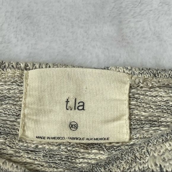 T.La Anthropologie Becky Sweater Dress Size XS Cotton, Knit, Gray - Picture 11 of 12